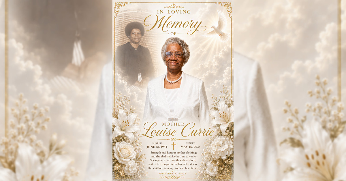 Louise Currie - Paradise Memorial Funeral Home